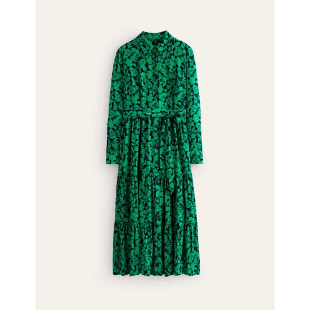 Boden Green Floral Mini Dress